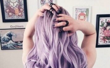 Kiểu tóc màu tím khói - Ảnh 8