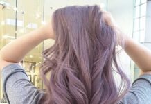 Công thức nhuộm tóc màu tím khói