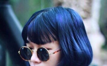 Công thức nhuộm tóc màu xanh đen