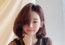 Tóc ngắn mái dài uốn