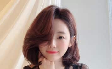 Tóc ngắn mái dài uốn