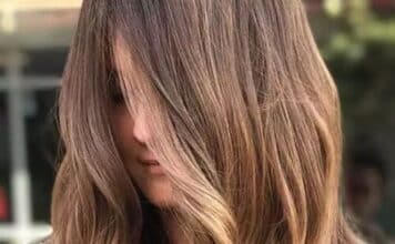 Tóc Balayage màu nâu nhạt