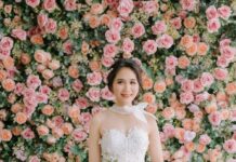 Tóc cô dâu cài hoa/ đính hạt